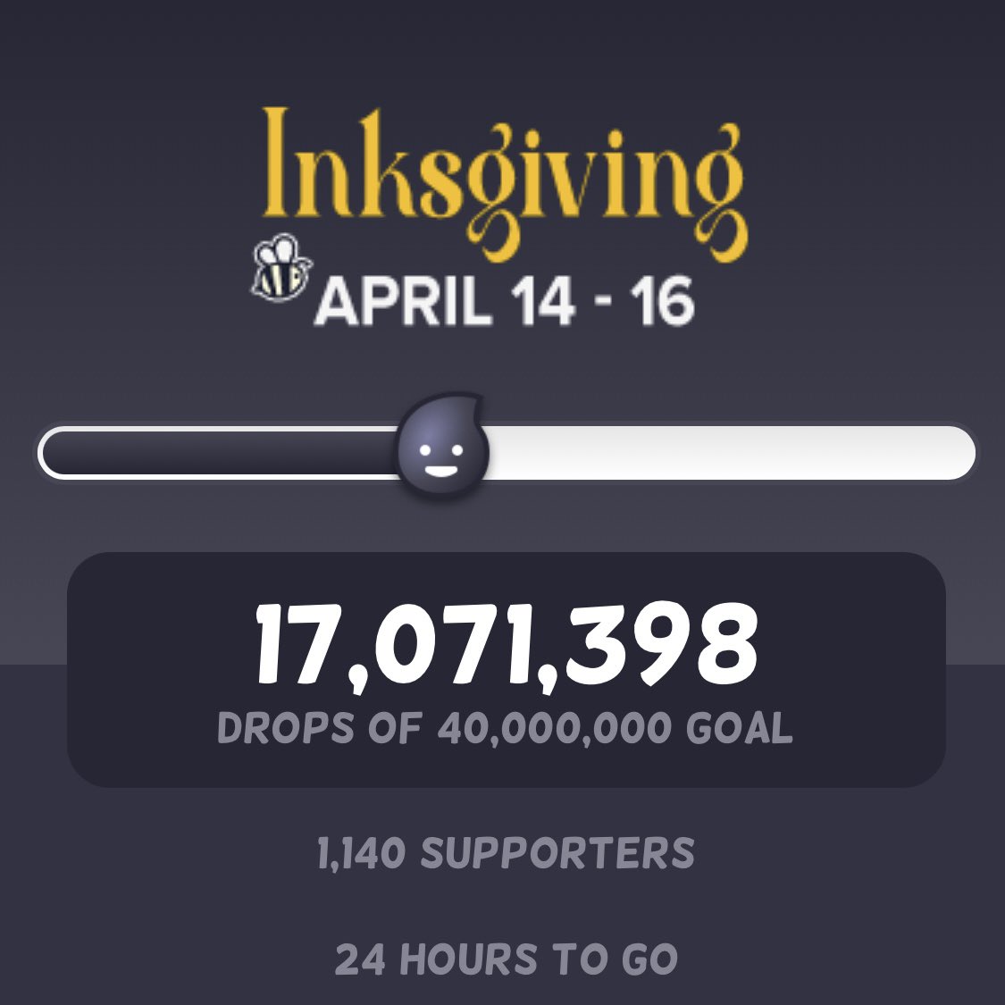 Wow we are almost at 20 million Ink! 😱😱

What’s your favorite #Inksgiving donation you’ve gotten or give so far?

Let us know below!👇 

#TapasCommunity #Inksgiving2025