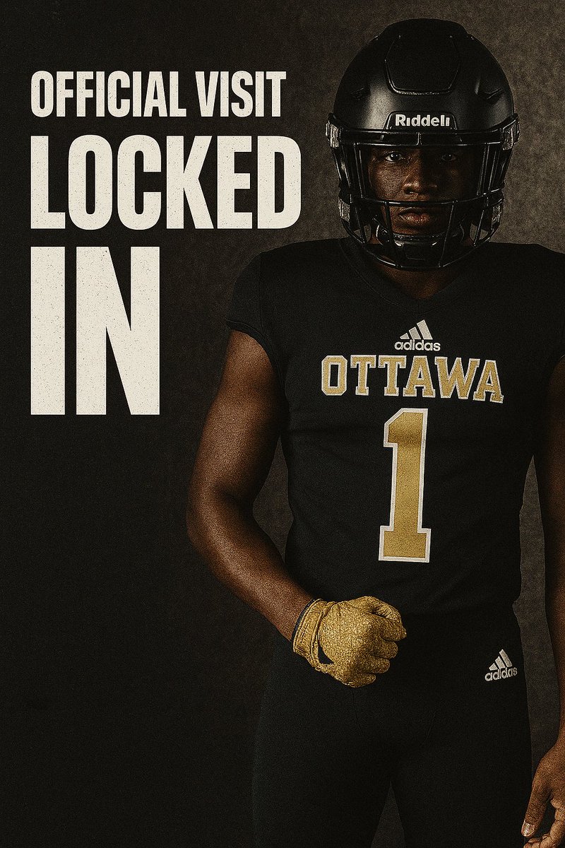 I will be <a href="/OttawaBravesFB/">Ottawa Braves Football</a> May 31st for my OFFICIAL VISIT!! <a href="/CoachNickDavis/">Nick Davis</a> @CoachLittleOU <a href="/Coach_CAnderson/">Coach CA</a> <a href="/Coach_CEdwards/">Coach Chris Edwards</a> <a href="/CoachSCDub/">Spencer Wheeler</a> <a href="/coach1williams/">Coach Williams</a> <a href="/coachdex_/">Coach Dexter</a> <a href="/CoachZedaker/">Matt Zedaker</a> <a href="/DexPreps/">DexPreps</a> <a href="/PrepRedzoneAL/">Prep Redzone Alabama</a>