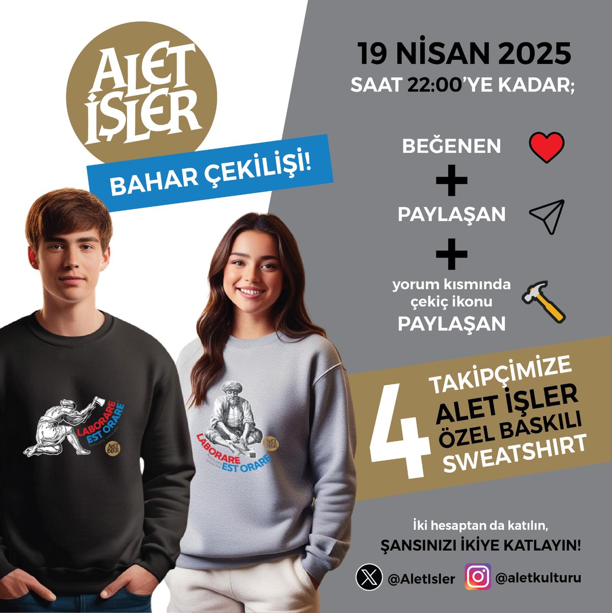 ALET İŞLER'DE BAHAR ÇEKİLİŞİ!
🍀