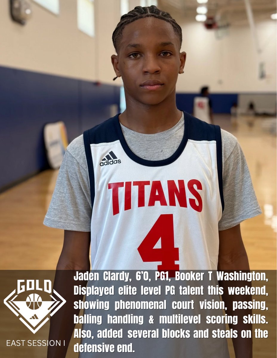 Mighty Titans #850 FL ๐ (@mightytitansfl) on Twitter photo Jaden Clardy, 6โ0, PG1, 2028/15U, Booker T Washington, Elite level PG <a href="/3stripesgold/">3Stripes GOLD Basketball</a> Session I, showing phenomenal court vision, passing, balling handling & multilevel scoring skills. Also, added several blocks and steals on the defensive end.
Way to get after it J4! <a href="/jclardy4/">Jaden Clardy</a> Jaden Clardy, 6โ0, PG1, 2028/15U, Booker T Washington, Elite level PG <a href="/3stripesgold/">3Stripes GOLD Basketball</a> Session I, showing phenomenal court vision, passing, balling handling & multilevel scoring skills. Also, added several blocks and steals on the defensive end.
Way to get after it J4! <a href="/jclardy4/">Jaden Clardy</a>