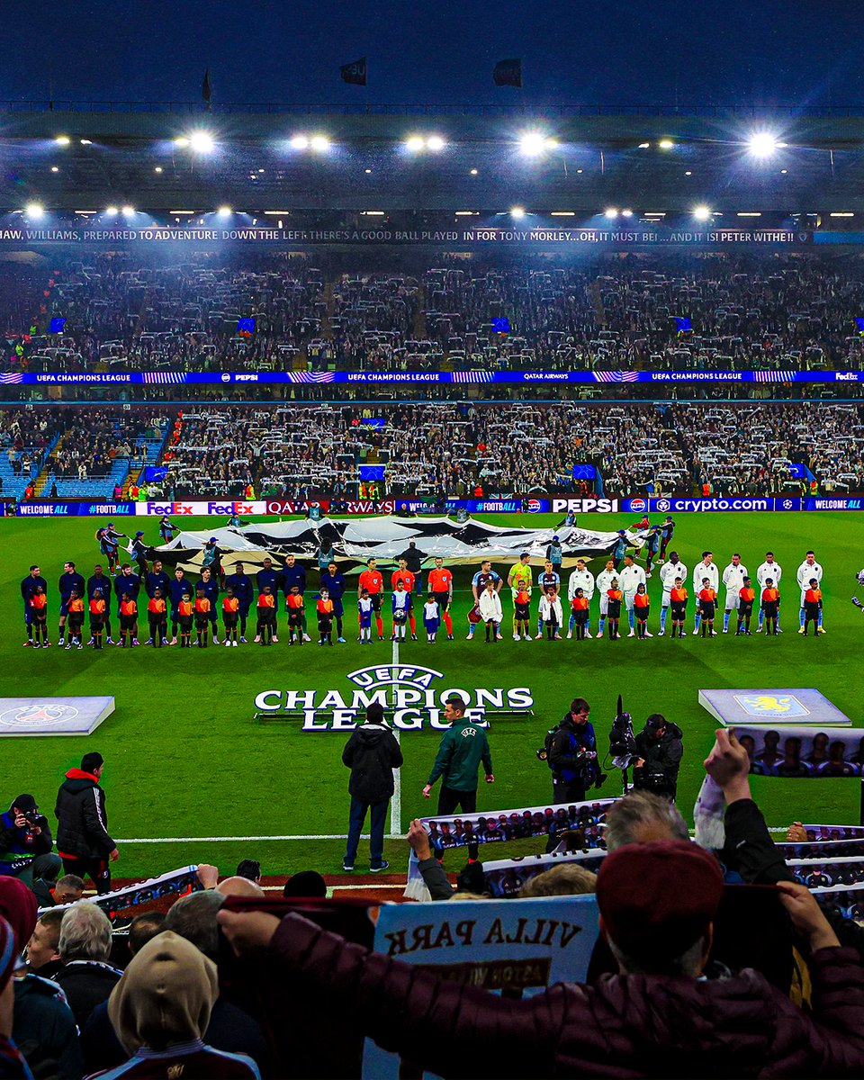 livescore's tweet image. Villa Park accidentally played the Europa League theme song as Aston Villa and PSG lined up ๐
๐ถ