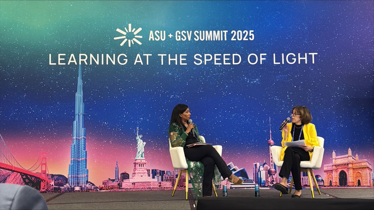 Aimee Eubanks Davis (@eubanksdavis) on Twitter photo It was such a privilege to join Nivine Megahed, President of <a href="/NationalLouisU/">National Louis University</a>, in conversation at @ASUGSVSummit last week! #ASUGSV2025 #LearningAtTheSpeedOfLight It was such a privilege to join Nivine Megahed, President of <a href="/NationalLouisU/">National Louis University</a>, in conversation at @ASUGSVSummit last week! #ASUGSV2025 #LearningAtTheSpeedOfLight