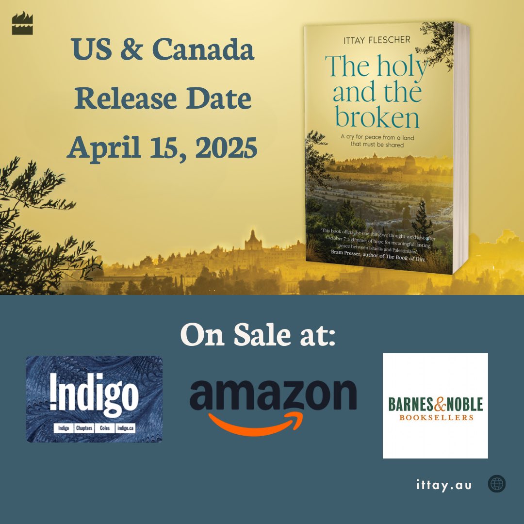 ittay78's tweet image. The book I have been writing as a diary/therapy/vision-making process for the past year goes on sale today in North America.
Published with @Harper360, it tells the story of Israelis and Palestinians who refuse to accept what is, when we know what can be 🕊️