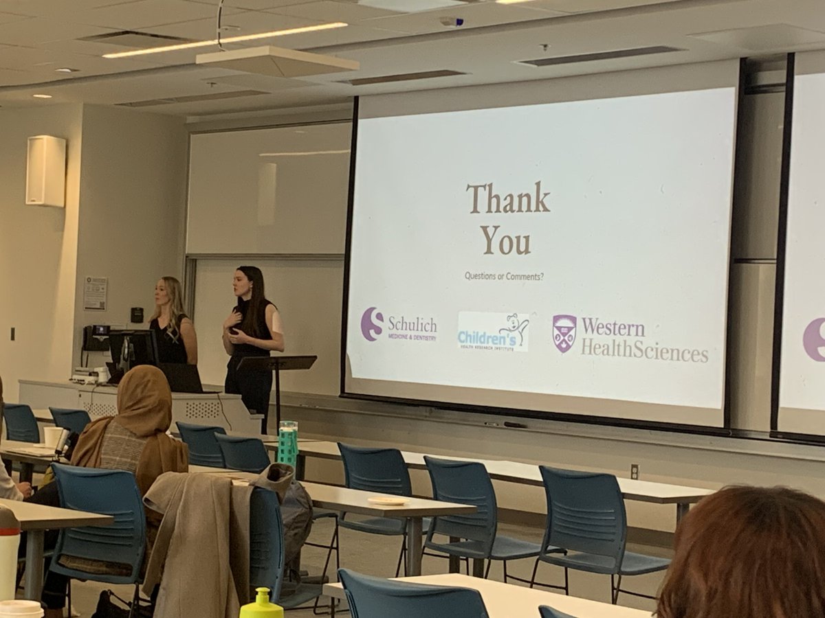 Dr. Jamie Seabrook (@jamie_seabrook1) on Twitter photo Fantastic presentation today by Lexie Nobbs & Lauren Cameron on how clients perceive nutrition care from prenatal providers. Congratulations to both!
#pregnancy #nutrition #prenatal
<a href="/westernuFHS/">Western Health Sciences</a> <a href="/SchulichMedDent/">Schulich WesternU</a> <a href="/DietitiansCAN/">Dietitians of Canada</a> <a href="/westernuepibio/">Western Epi&Biostats</a> <a href="/JasnaTwynstra/">Jasna Twynstra</a> Fantastic presentation today by Lexie Nobbs & Lauren Cameron on how clients perceive nutrition care from prenatal providers. Congratulations to both!
#pregnancy #nutrition #prenatal
<a href="/westernuFHS/">Western Health Sciences</a> <a href="/SchulichMedDent/">Schulich WesternU</a> <a href="/DietitiansCAN/">Dietitians of Canada</a> <a href="/westernuepibio/">Western Epi&Biostats</a> <a href="/JasnaTwynstra/">Jasna Twynstra</a>