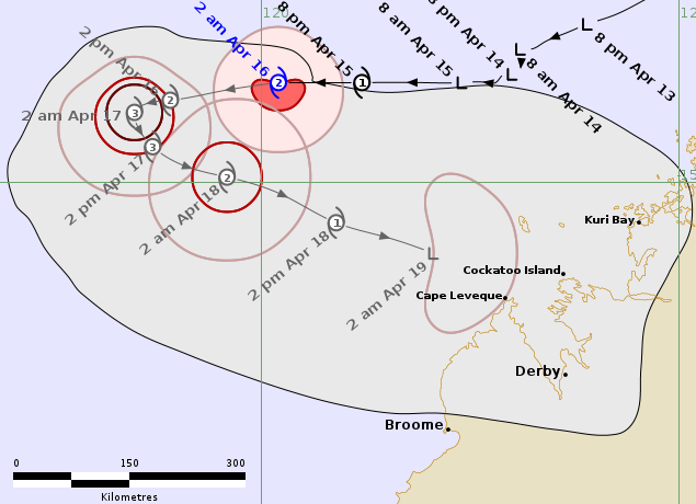 weather_wa's tweet photo. @perthovalman @ManjitK6987 @BunburyWeather @baxlex @drstip @ImTheOnlyAstro @Sparrow_65 @speedbird020 @Barnsy_Lisa @2017Ferret @BigV2011WCE @Rob_lebob @aussie_robbob @BellTowerTimes @blueorigin @SpaceX Tropical Cyclone Errol Has Developed And Is Now A Category 2 System π #Cyclone #CycloneErrol #TCErrol #Kimberley #WesternAustralia https://t.co/csnk0XNzz8