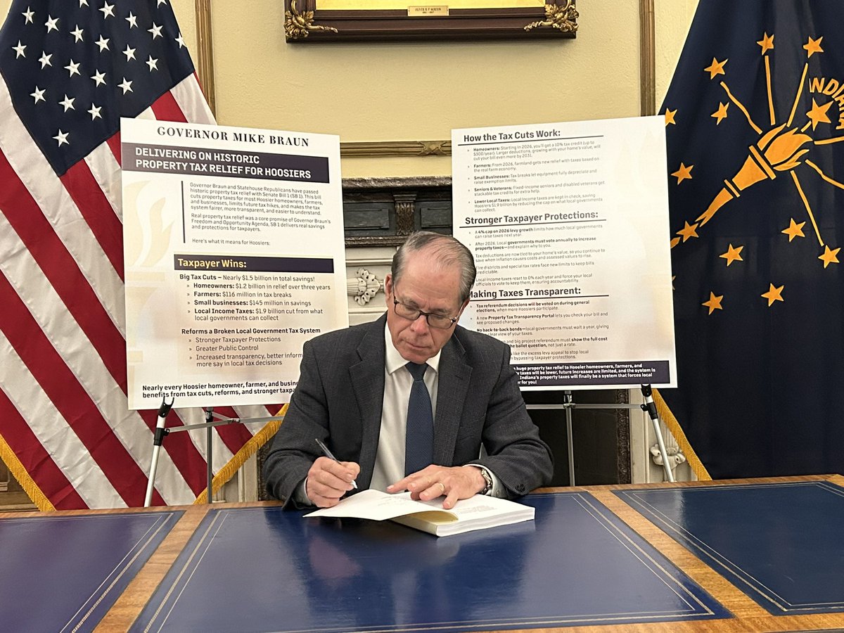 How much did Braun make today off the business personal property tax exemption that far eclipses any “tax cut” for homeowners?