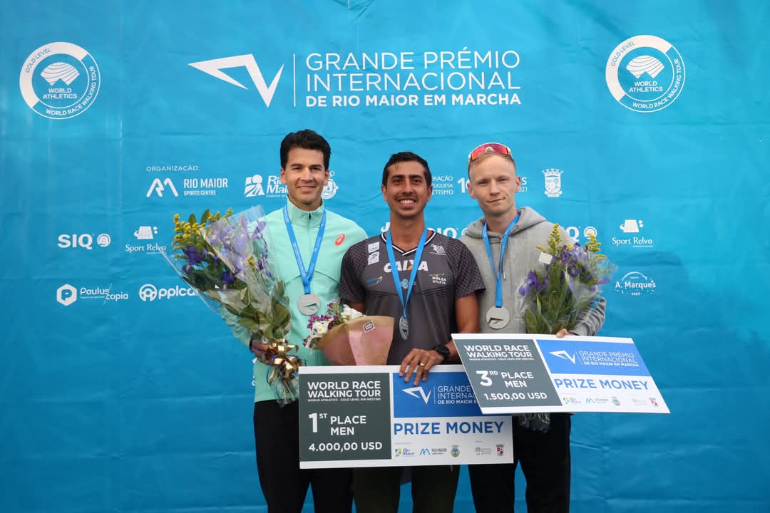 FundacaoDo453's tweet photo. 🏃‍♂️ A 32ª edição do Grande Prémio Internacional de Marcha de Rio Maior decorreu a 12/04 com vitórias de 🇧🇷 Caio Bonfim e 🇪🇨 Paula Torres!

A prova integra o circuito Gold Level RW Event do @WorldAthletics.

👏A FdD fez parte da Comissão de Honra!
#highsportugal @fundacaododesporto https://t.co/IJVC2KrnBb