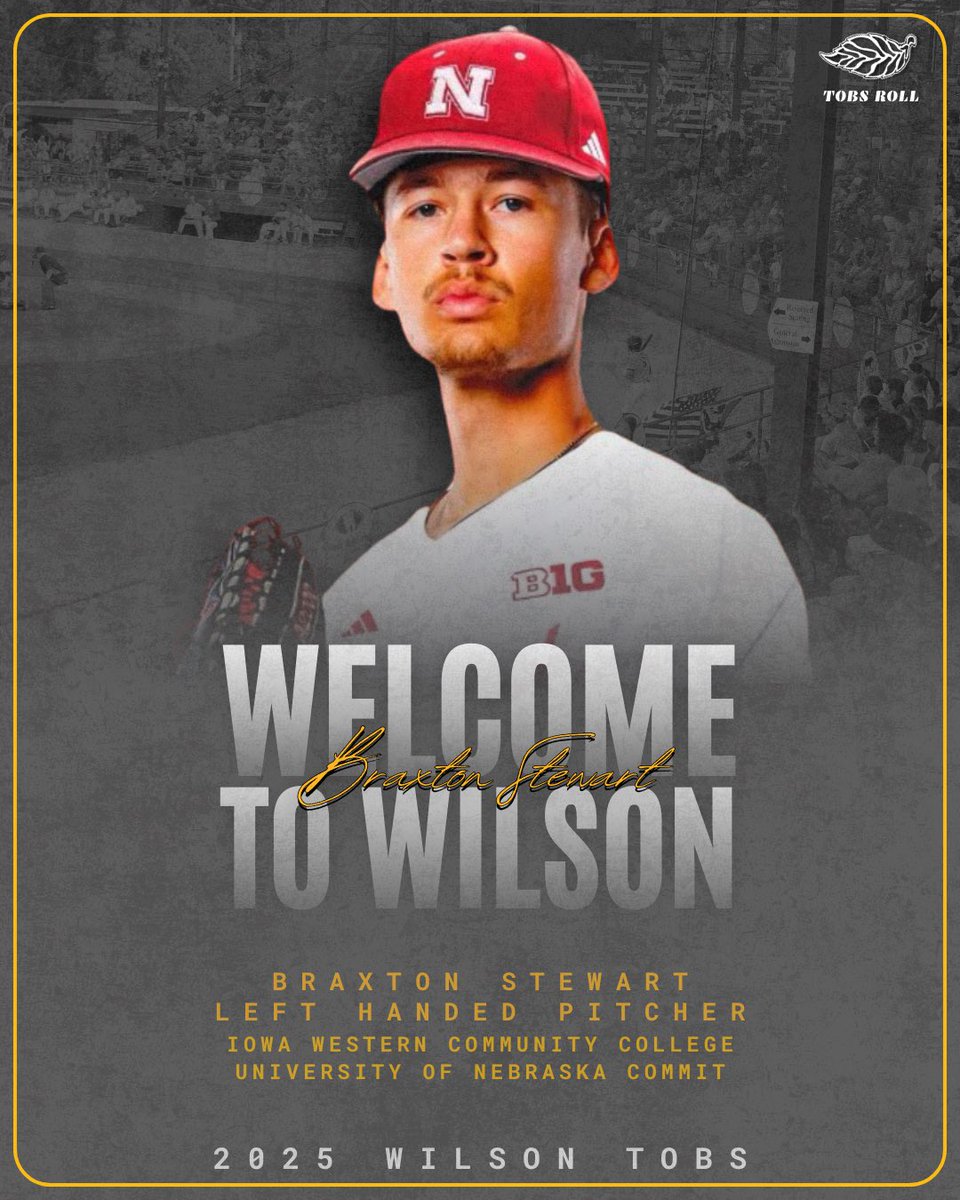 Coming to the Mound at Historic Fleming Stadium🔥 

<a href="/reiverbaseball/">Iowa Western Reivers Baseball</a> &amp; <a href="/HuskerBaseball/">Nebraska Baseball</a> Commit LHP <a href="/Braxton_nextup/">braxton stewart</a> 

Welcome to Wilson Braxton 🤩

#tobsroll | #wearewilson