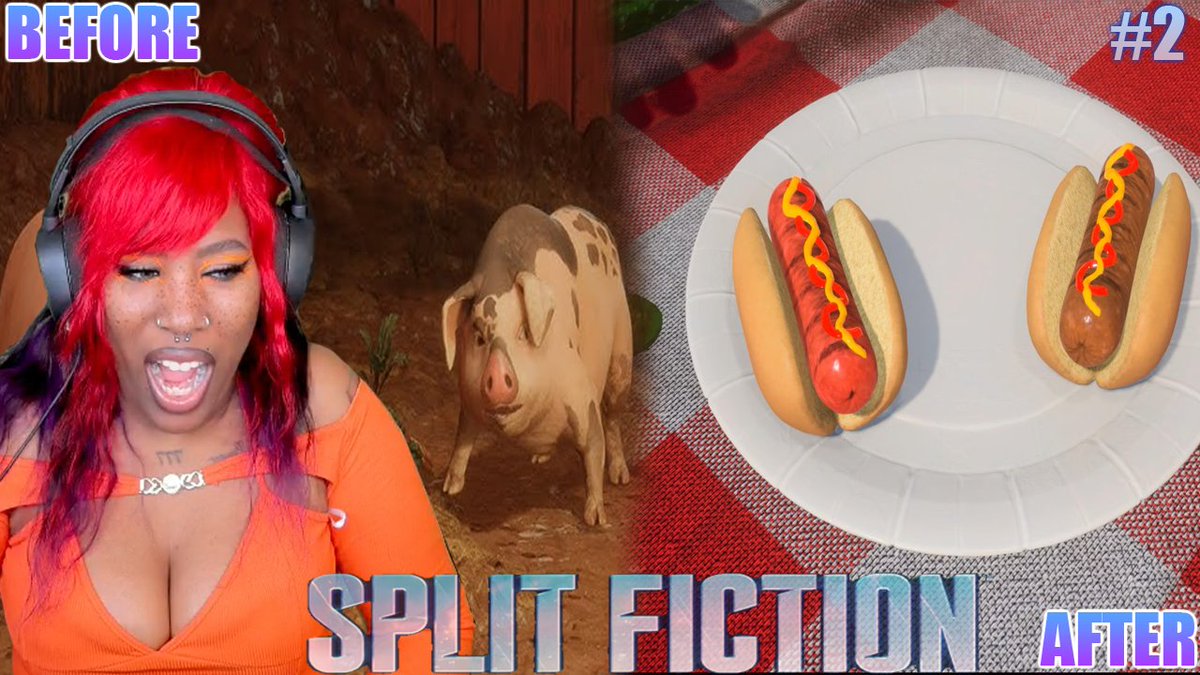 BRO WHY ARE WE HOT DOGS!? This upload of #SplitFiction is wild &amp; you don't want to miss it so tap into the link below, find out how &amp; why we became hot dogs &amp; don't forget to like, comment &amp; subscribe! 
🔗: youtu.be/9I4eVdavFMg