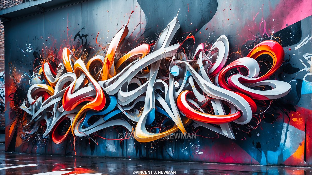 VinnieVagabond1's tweet photo. 3D Abstract Graffiti Artwork #abstractart #ai #aiexperiment #art #aiartcommunity #thedailyai #streetart #urbanart #graffitiart #street #urban #graffiti #aiart #arts #aiartists #AIArtistCommunity #abstractart #abstract #graffitidesigns #artworks #artinstalation #art #abstraction https://t.co/MGZgtpvzJV