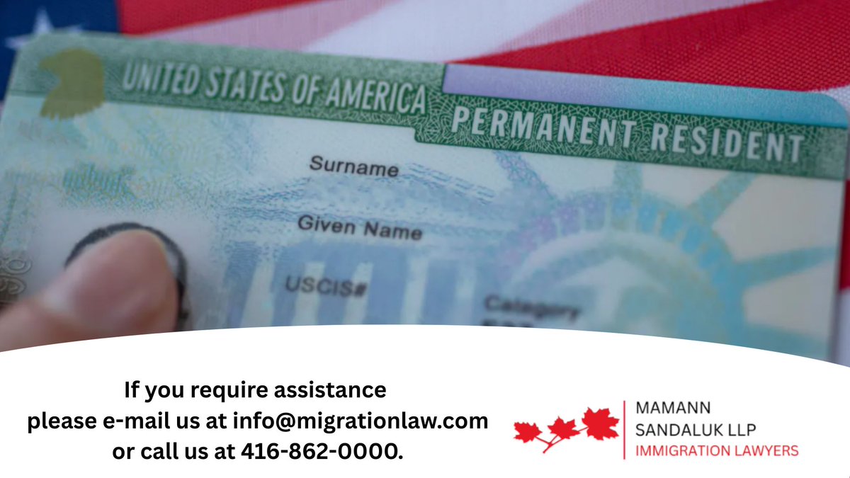 MSKImmigration's tweet image. Time to Renew Your Green Card?

If your U.S. Green Card is expiring, don’t wait. Renew it now to maintain your status!

Call us at 416-862-0000 to book your consultation! 

#GreenCardRenewal  #USImmigration #USCIS