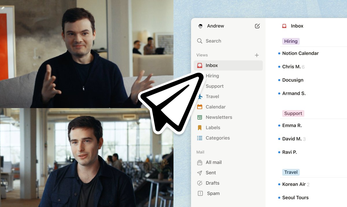 NotionMail's tweet image. Inbox sorted by AI.
Snippets for fast replies.
Slash commands for beautiful emails.
Seems like we’re trying to impress someone.
(It’s @ProductHunt. We’re on Product Hunt.)
→ producthunt.com/posts/notion-m…