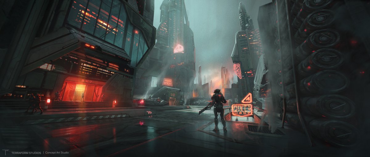 terraformart's tweet photo. Accretia Exploration designed for Netmarble's new release, #RFOnlineNEXT
Artists: Chris Kintner & Pierre Lazarevic
Art Director: Aurelien Fournier
Creative Director: Finnian MacManus @fmacmanus
#conceptart #scifiart #sciencefiction #gameart #scifi #blender #hardsurfacedesign https://t.co/eQdaWZnQsl