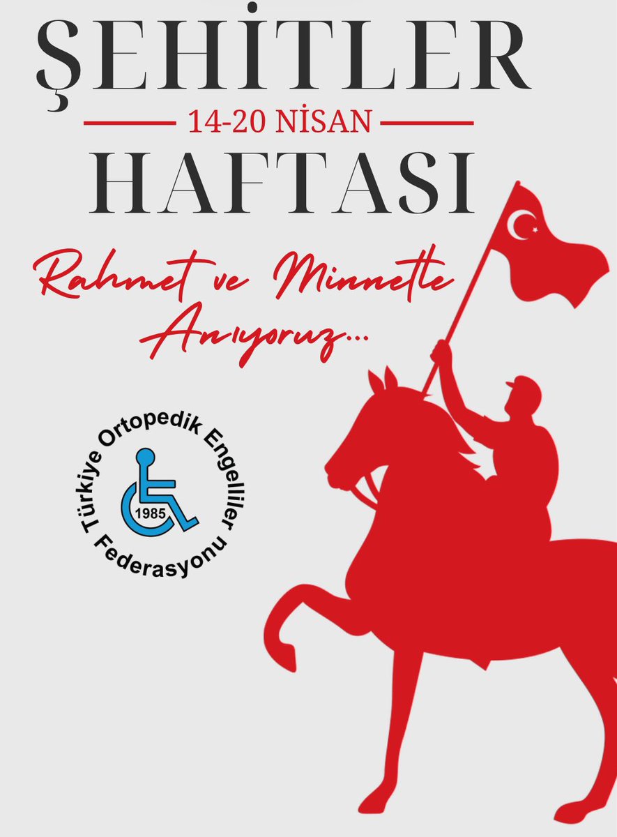 Şehitlerimiz, bu vatanın kalbine kazınmış asil kahramanlardır.
Her biri, bir annenin duası, bir babanın gururu, bir evladın özlemidir.
Bu topraklarda özgürce nefes alabiliyorsak, bu onların canları pahasına yazdığı destan sayesindedir.
Türkiye Engelliler Federasyonu olarak,