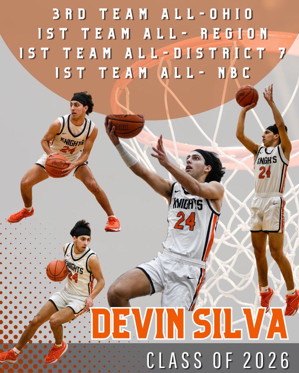 Devin Silva (@devinsilva22) on Twitter photo Blessed to be named -
1st team All NBC
1st team All District 7
1st team All Region
All Ohio 3rd Team
Thank you to my teammates and coaches!
<a href="/OtsegoHoops/">Otsego Basketball</a> <a href="/OhioBuckets/">Ohio Buckets</a> <a href="/SpyReportOH/">Spy Report 🔦🏀</a> <a href="/PrepHoopsOH/">Prep Hoops Ohio</a> Blessed to be named -
1st team All NBC
1st team All District 7
1st team All Region
All Ohio 3rd Team
Thank you to my teammates and coaches!
<a href="/OtsegoHoops/">Otsego Basketball</a> <a href="/OhioBuckets/">Ohio Buckets</a> <a href="/SpyReportOH/">Spy Report 🔦🏀</a> <a href="/PrepHoopsOH/">Prep Hoops Ohio</a>