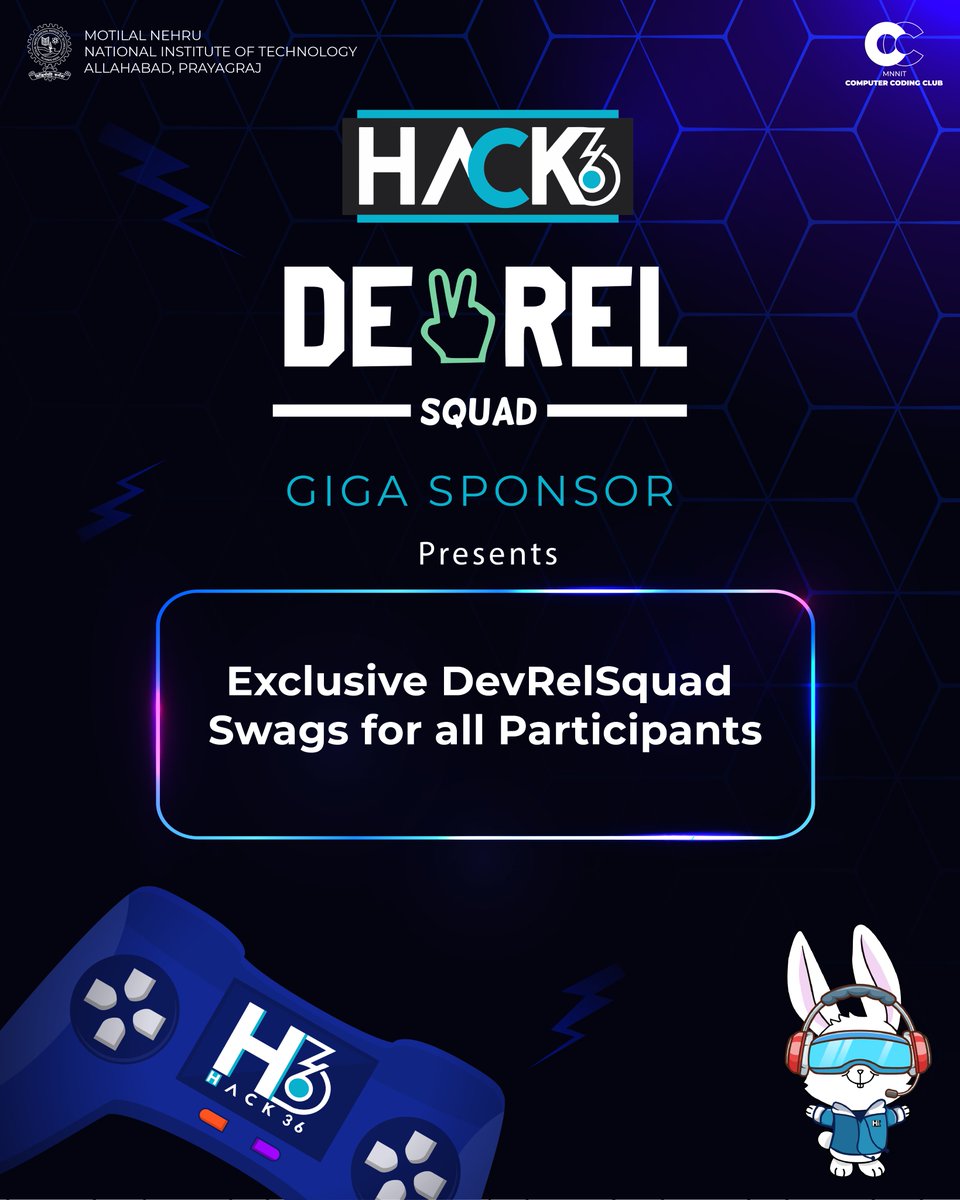 hack36mnnit's tweet image. Hey Hackers! We’re thrilled to announce that our Giga Sponsor #DevRelSquad has in store exclusive goodies for all participants! Stay tuned for more exciting updates!
#UnchainTheHacks
#Hack36
#MNNIT
#Hackathon_MNNIT
#Hackathon