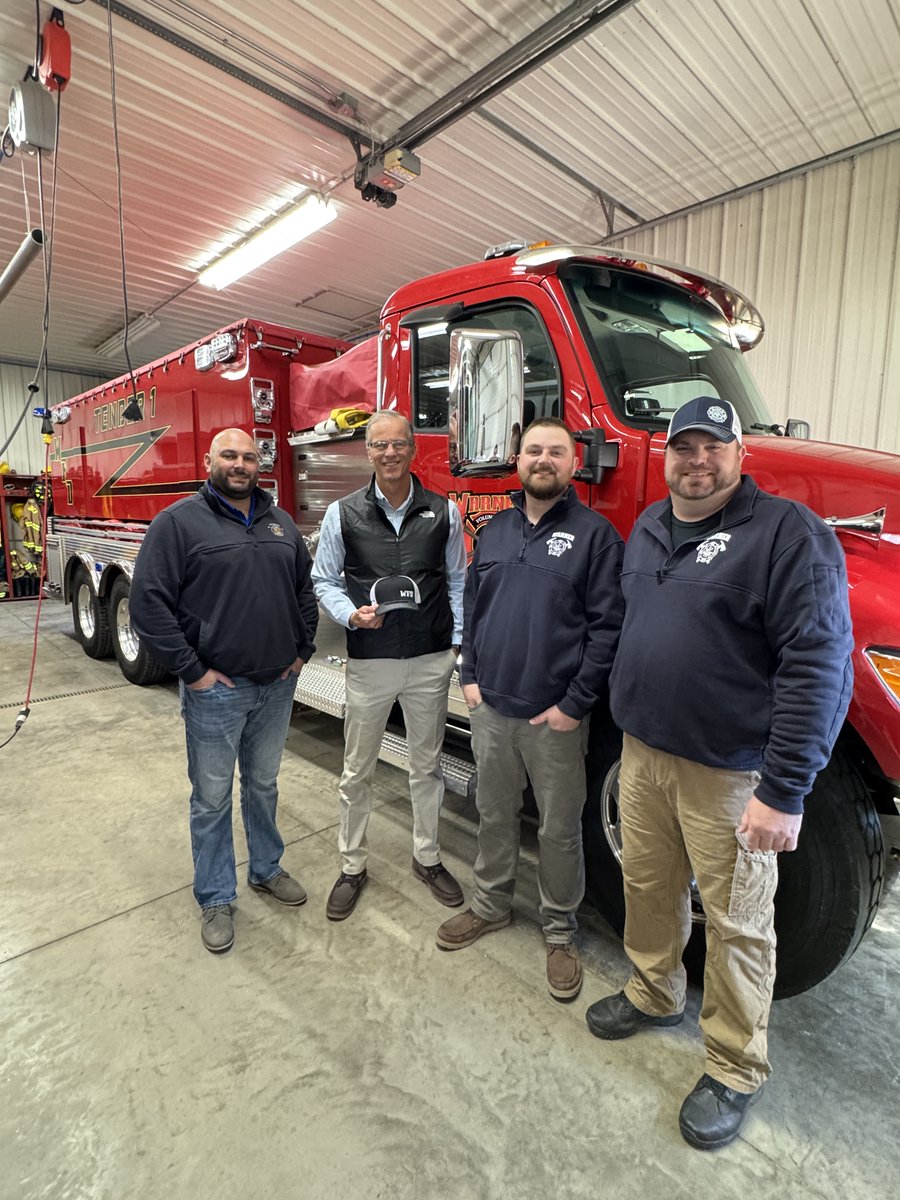 Great to visit with the firefighters at the Warner Volunteer Fire Department. Thank you for your service.