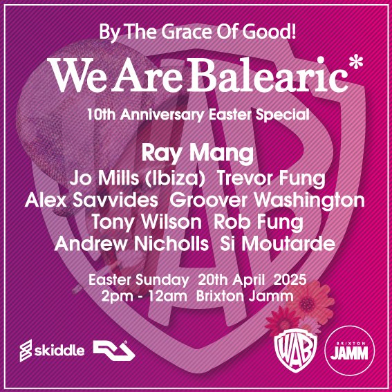 skiddle.com/e/40362275
#EasterSunday
#acidhouse
#balearic #balearicbeat
#londonparty
#housemusic
#alldayer
#discoparty
,#londonevents
@brixtonjamm