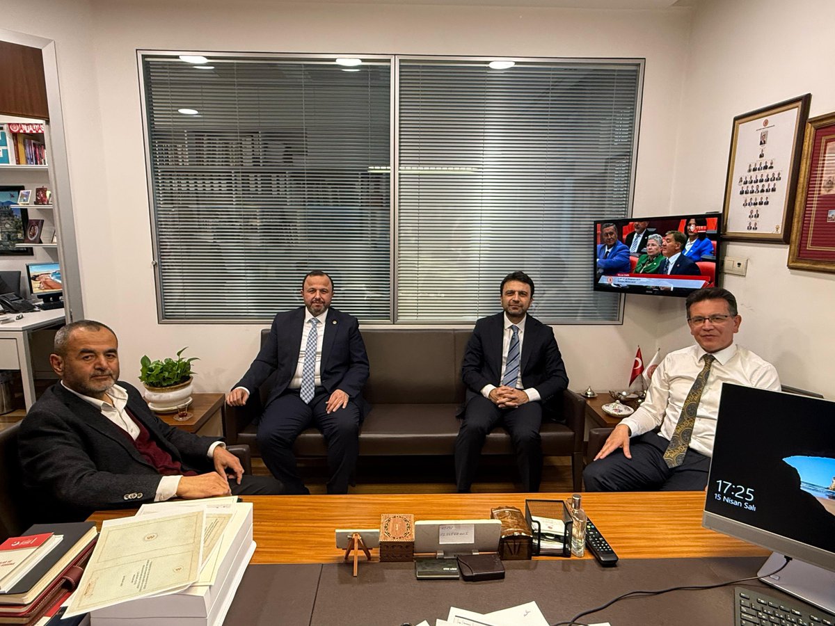 Önceki dönem Antalya Milletvekilimiz Hüseyin Samani Abimize  ziyaretleri için 
teşekkürlerimizi 
ediyoruz…
📍TBMM