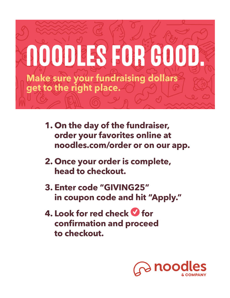 MadisonCollSOHS's tweet image. Noodles and Company in Verona is hosting a fundraiser for our Great Strides Team “Madison College RT Program”. Great Strides supports the Cystic Fibrosis Foundation.

Just mention the code “GIVING 25” if ordering online or in the store on April 23rd from 4pm-8pm.