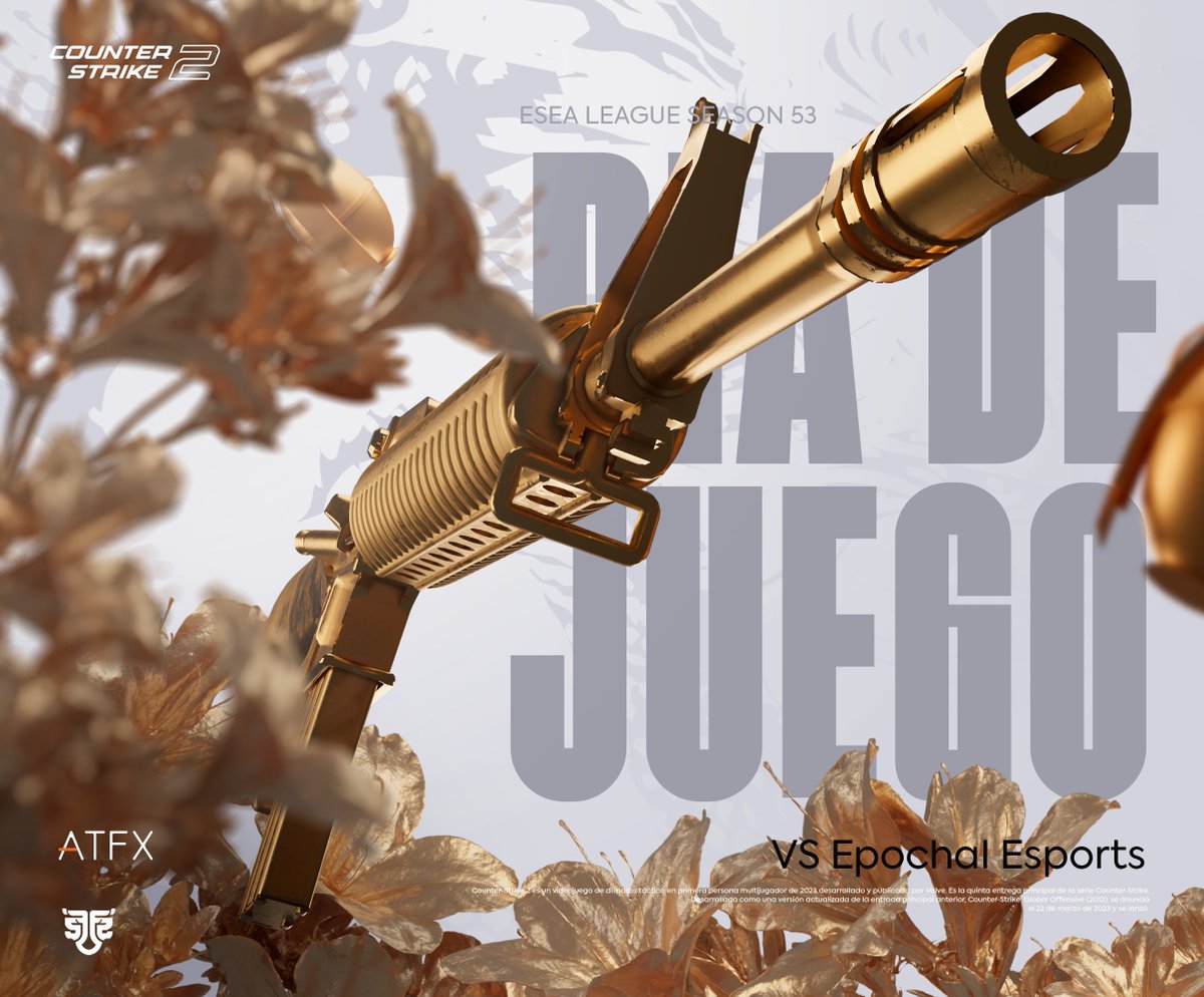 GAME DAY 💥 | #CS2 
🚨 Esea League Season 53

Todo listo para una nueva batalla ⚡️
🆚 Epochal Esports
⏱️ 10:00pm 🇻🇪 | 9:00pm 🇨🇴

#FeelTheFusion | <a href="/ATFX_Latam/">ATFX Latam</a>