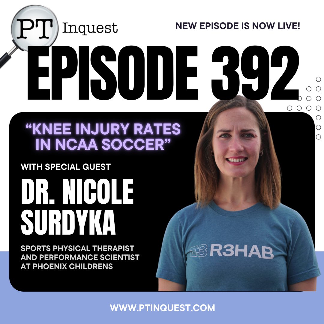 Jason Tuori (@jasontuoript) on Twitter photo Thanks again to <a href="/NSurdykaPhysio/">Nicole Surdyka</a> for joining us!! Want more soccer content? The Elite Rehab Soccer Conference registration is open!!
soccer.eliterehabconferences.com Thanks again to <a href="/NSurdykaPhysio/">Nicole Surdyka</a> for joining us!! Want more soccer content? The Elite Rehab Soccer Conference registration is open!!
soccer.eliterehabconferences.com
