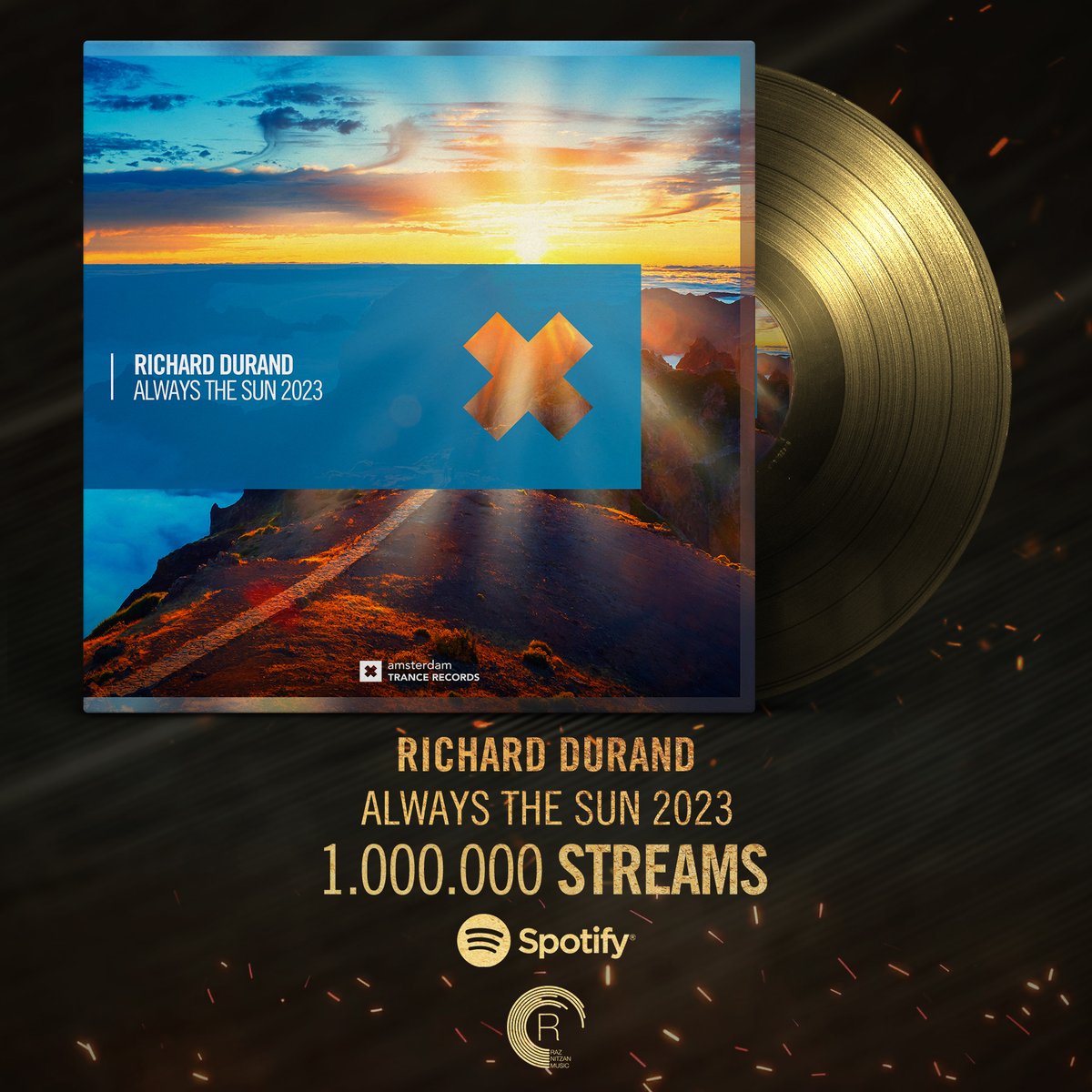 Raz Nitzan (@raznitzan) on Twitter photo Over 1.000.000 Spotify streams for the <a href="/Richard_Durand/">Richard Durand</a> classic 'Always The Sun 2023' 🥳
Thank you all for streaming! 😍
open.spotify.com/track/1OMLo1IK… Over 1.000.000 Spotify streams for the <a href="/Richard_Durand/">Richard Durand</a> classic 'Always The Sun 2023' 🥳
Thank you all for streaming! 😍
open.spotify.com/track/1OMLo1IK…