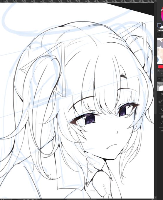 珍しくユウカちゃん描いてる 