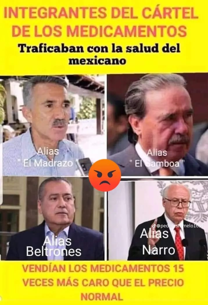 El cártel de las medicinas que fue desmantelado por AMLO.
