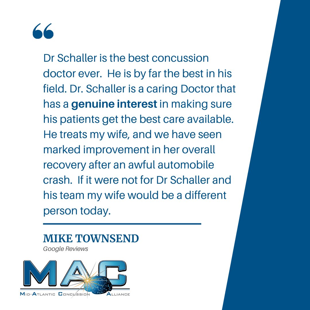 Whether a patient's #concussion was recent or something that has gone untreated or under-treated for too long, we're committed to providing the best care possible during their post-#concussionrecovery journey. #TestimonialTuesday #tbi #concussionspecialists