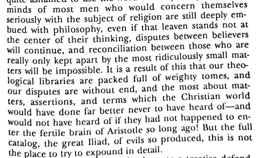 "We would've been better off if we never adopted Aristotle"

-John Owen
