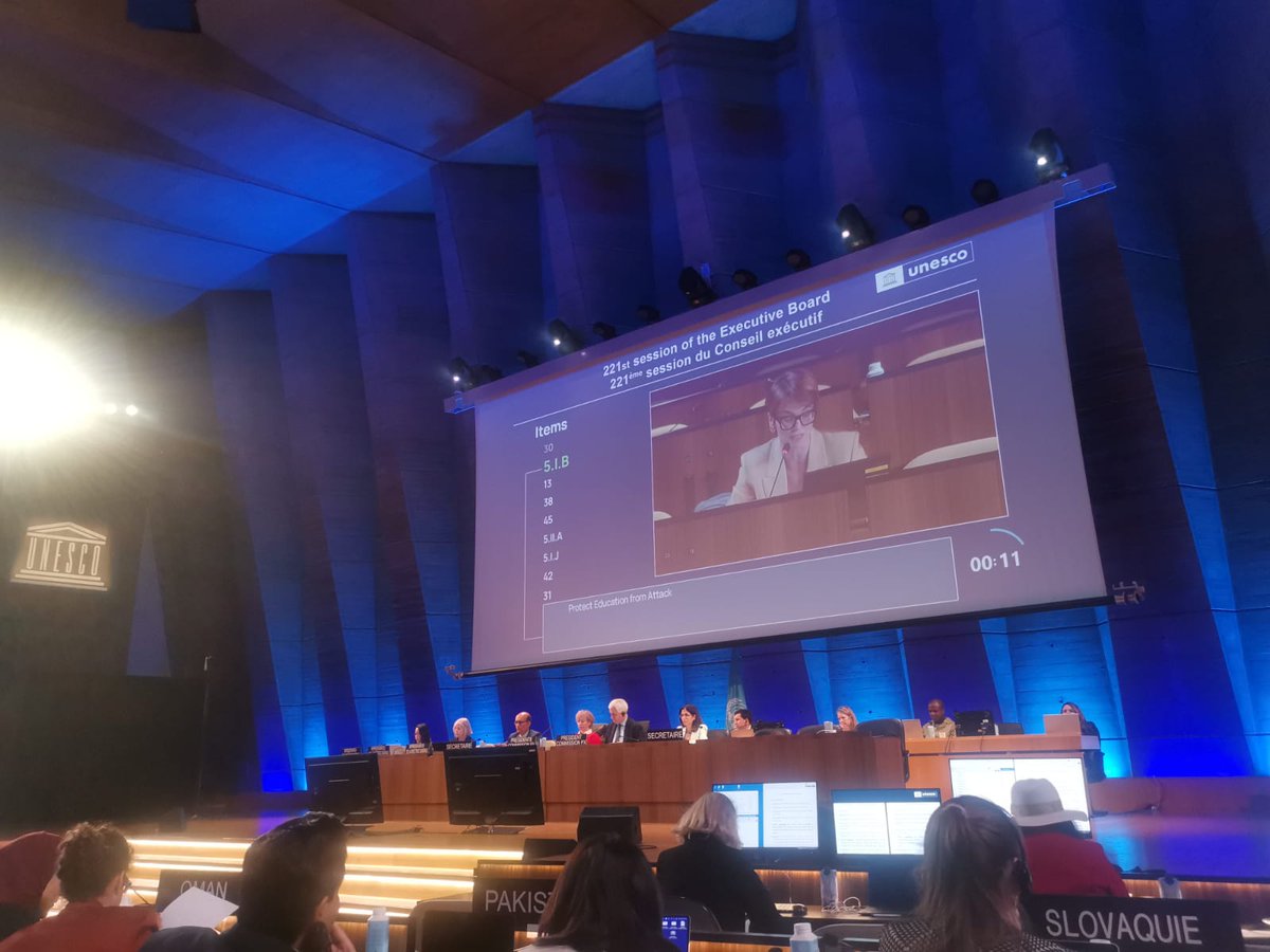 Latvia 🇱🇻 affirms support to UNESCO' Plan for Protecting Education from Attack ⛔️ in all conflict-affected regions and underlines the importance of European solidarity and regional  action 🇪🇺 🤝 for building education resilience and peaceful societies. 🕊
