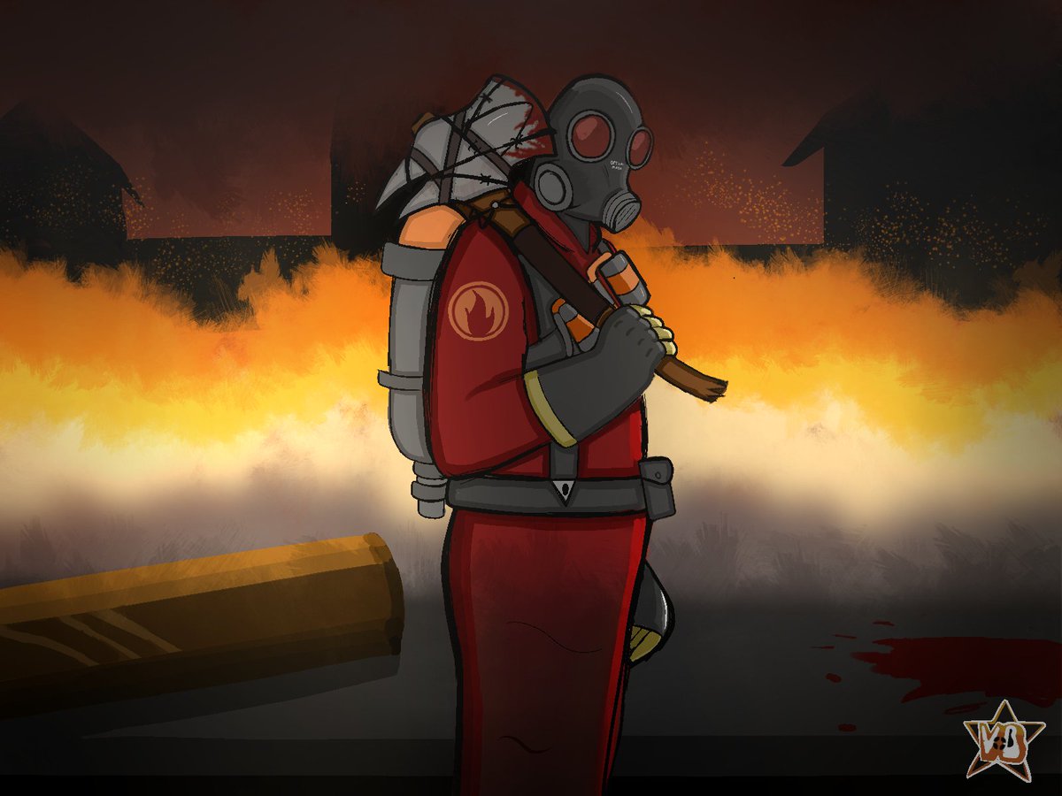 Another pyro fanart :>