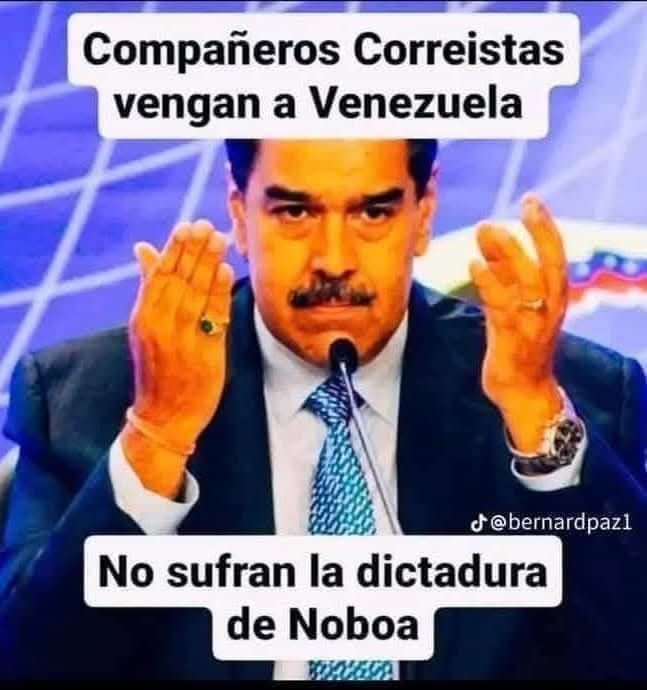 Nicolas Maduro pide a los que votaron por <a href="/LuisaGonzalezEc/">Luisa González</a>  que vayan a Venezuela.
