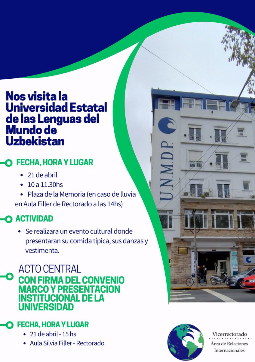 Importante actividad internacional 
👉🏼 21 de abril de 2025 a las 10 hs Plaza de la Memoria Complejo Manuel Belgrano evento cultural 
👉🏼21 de abril 15 hs Aula Magna Filler acto central