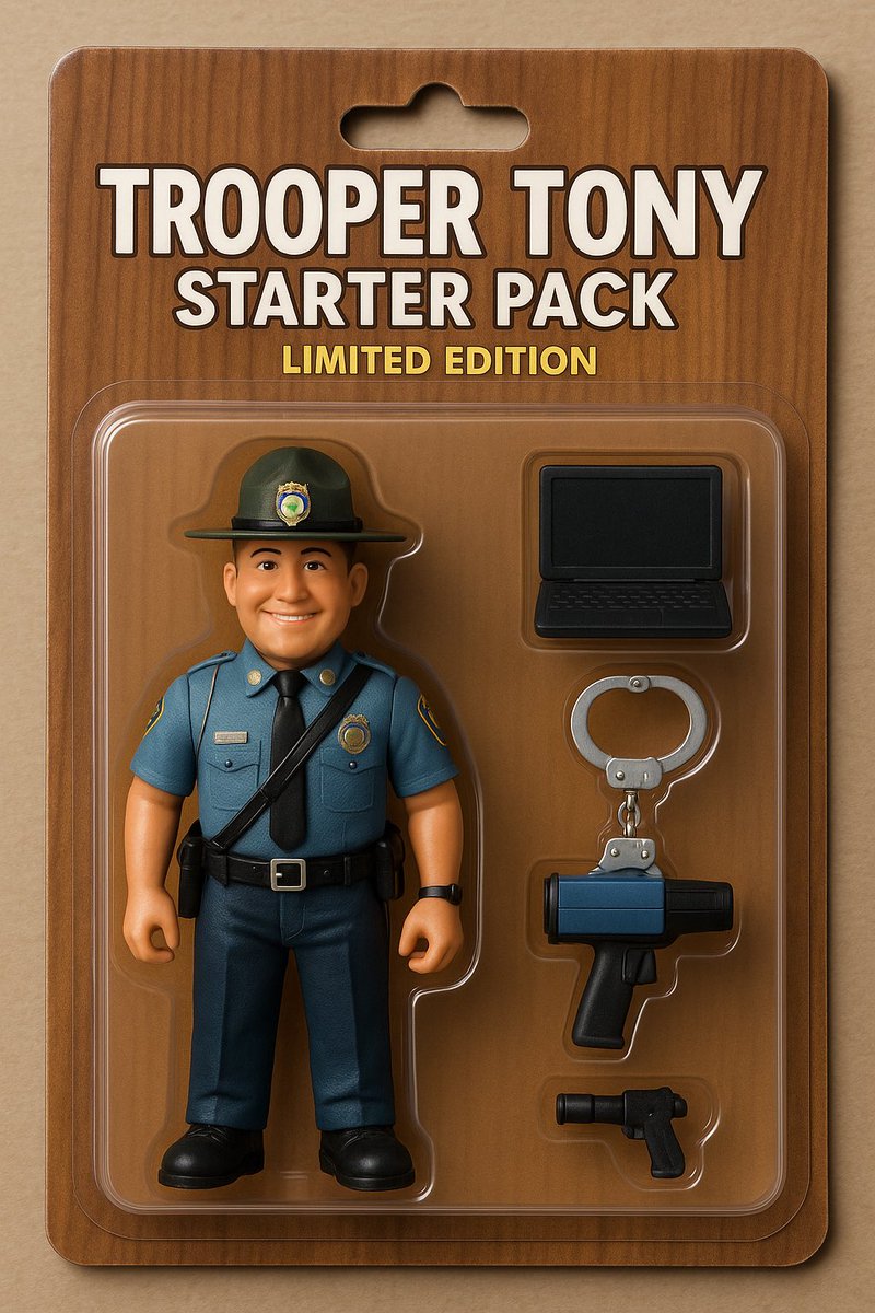 The rumors are true… Coming to a toy isle near you! 

If you want to want to suit up for real, you don’t have to be an action figure to make an impact. 

Apply today at KHPJobs.org and start your journey with the Kansas Highway Patrol! 

#TrooperTony #KHPJobs #JoinUs