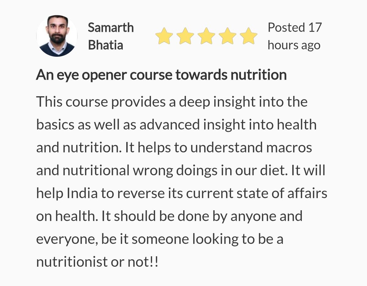 Course Review No 146

Congratulations Samarth Bhatia on completing the course.

Wish you all the best!
elearning.dlife.in/shop/6-month-l…