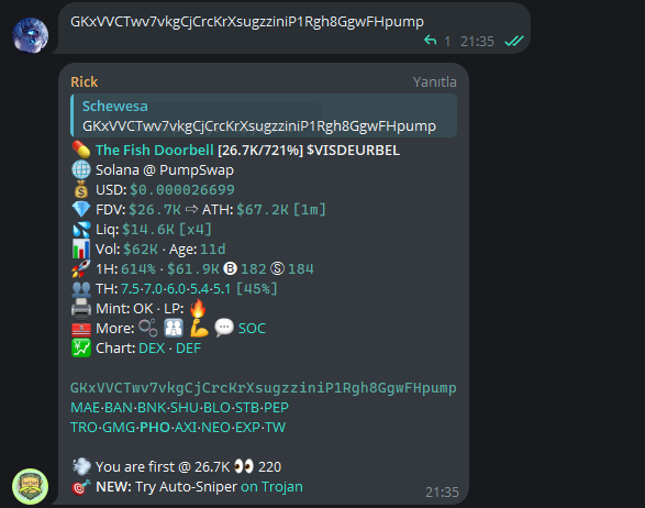 SchewesaGem's tweet photo. $VISDEURBEL  30x 🚀🚀
GKxVVCTwv7vkgCjCrcKrXsugzziniP1Rgh8GgwFHpump
https://t.co/Mo1JsnwsX0…
We win together guys come to my free tg group 💵💵    
$VISDEURBEL $TIME $MEMEIFY $DRAWIFY  $GROKCOIN $ETHARD $L2E $FART2EARN $fart2earn $FART $TRUMP $ELON $REMUS #elon #trump #coin #gem #10x #100x #1000x #crypto #sol #chain #grok #draw