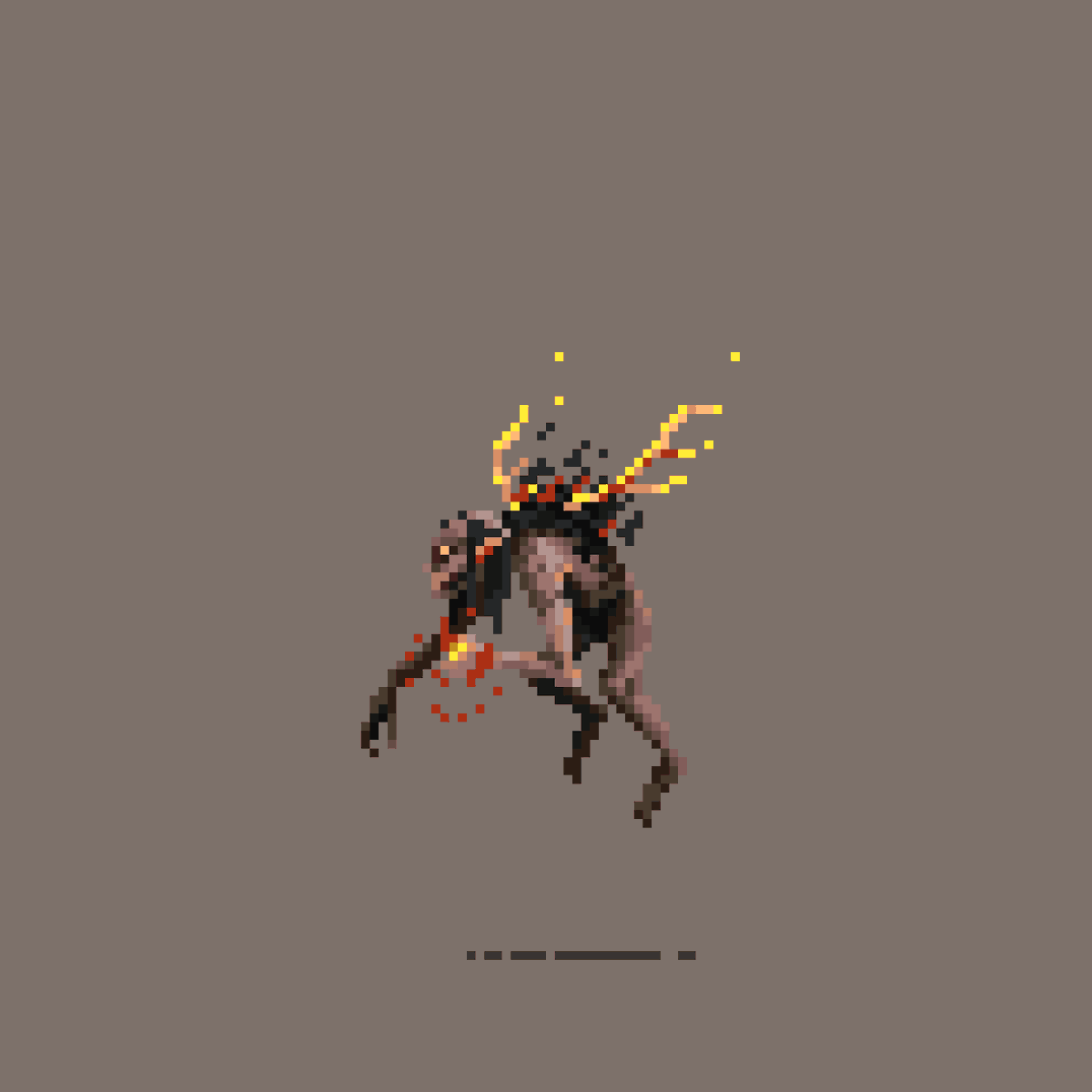 bratikoff's tweet image. Fiery Serpents
#pixelart