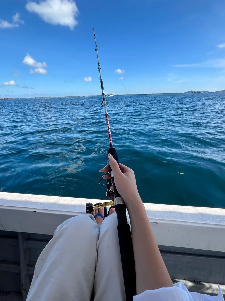 Selenebso's tweet photo. Nothing beats a day on the water, fishing with a view like this. 🌊🎣 https://t.co/nMlEoLpkLb