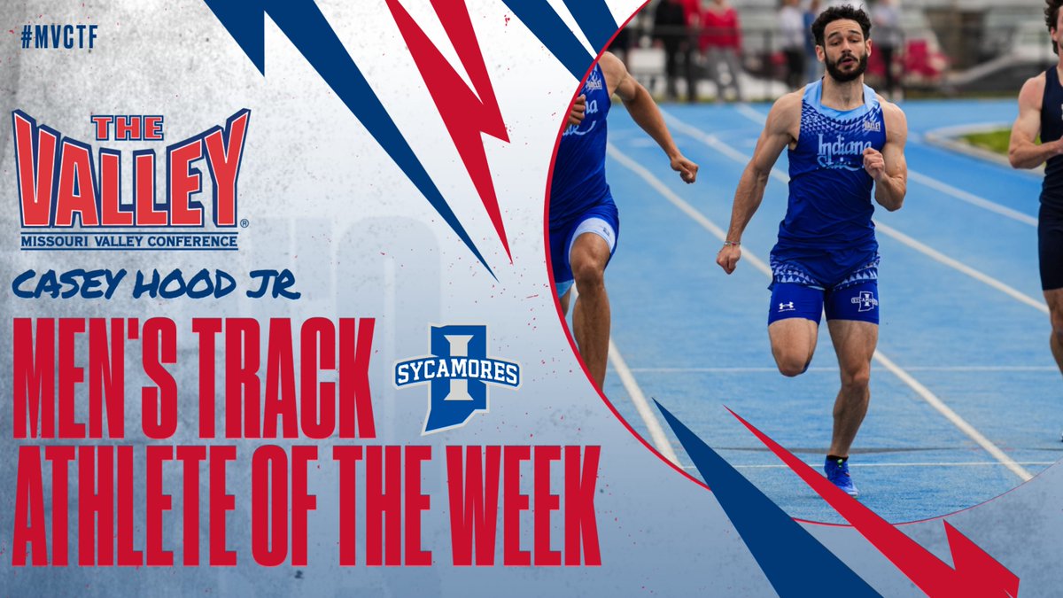 Missouri Valley Conference (@mvcsports) on Twitter photo Men's Track Athlete of the Week ➡️Casey Hood Jr., <a href="/IndStXCTF/">Sycamore Track/XC</a>
At the Crimson Tide Invitational, Hood Jr. finished second in the 100m dash with a time of 10.26 for his second fast 100m time of the season. Hood Jr., currently leads The Valley, is fourth in the Great Lakes Region, Men's Track Athlete of the Week ➡️Casey Hood Jr., <a href="/IndStXCTF/">Sycamore Track/XC</a>
At the Crimson Tide Invitational, Hood Jr. finished second in the 100m dash with a time of 10.26 for his second fast 100m time of the season. Hood Jr., currently leads The Valley, is fourth in the Great Lakes Region,