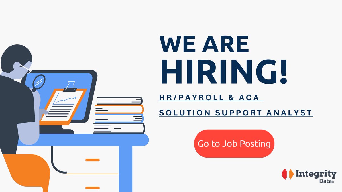 Are you a proactive problem solver with a passion for delivering excellent service? Join us as an HRP Support Analyst! Provide top-notch support for our payroll and HR software in Microsoft Dynamics GP and Business Central. Apply at integrity-data.com/careers/