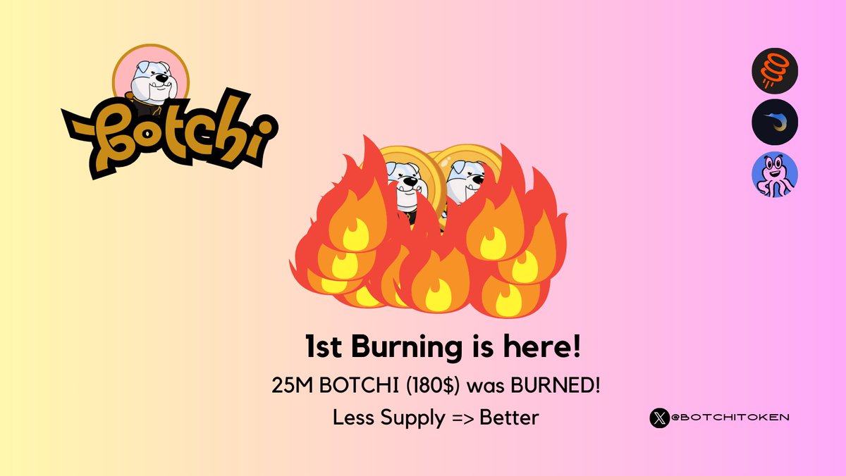 BotchiToken's tweet photo. Botchi Updates:

25M Botchi worth 180$ was BURNED!

The BOTCHI Tokens was sent to a Dead Address which no one can open

Dead Address:
0x000000000000000000000000000000000000dEaD

TXN Hash Proof:
https://t.co/WZkCwrlUJF

Next burning will commence next month!.

Don't forget to check our BOTCHI Collection at @ed3_xyz 
Details:
https://t.co/sJltVTiwMI