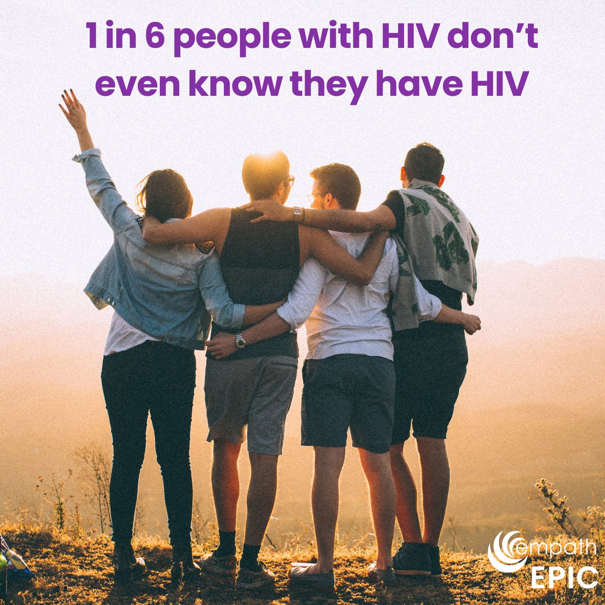 EPICTampaBay's tweet image. Did you know 1 in 6 people with HIV don&apos;t even know they have it? Getting tested is the first step toward taking control of your health. Don’t wait—take charge of your well-being today. #FreeHIVTest #HIVTesting #TampaFL #StPetersburgFl #ClearwaterFL