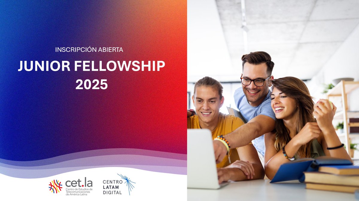 🚀 ¡Evolucionamos!

La quinta edición de nuestro programa de becas #JuniorFellowship 2025 buscará dar mayor impulso e impacto a las investigaciones realizadas en temas estratégicos de telecomunicaciones y el ecosistema digital de América Latina.

🆕 A diferencia de ediciones