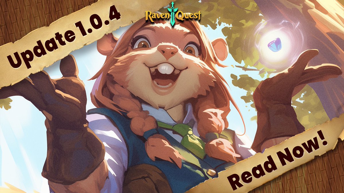 Update 1.0.4 is Live! 🔥

Guild Wars, Land Perks, New Ways to Unlock $QUEST from the Vested Balance &amp; More!

Rally your guild, fight for glory in Guild Wars! Plus, Landowners can now activate powerful Perks for character boosts ⚔️

Read the full Update Notes and create your