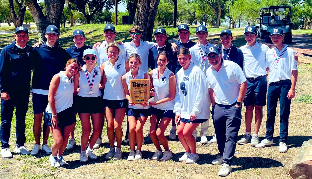 Both #PTF teams moving on to Regionals. Guys win 2nd strait district champ led by the overall champ <a href="/schimmels_blake/">Blake Schimms</a> &amp; 5 all district medalists. Girls place 2nd led by 2 all district players <a href="/ChloeHiley4/">Chloe Hiley</a> 3rd place &amp;  <a href="/marykatemannin2/">Mary Kate Manning</a> T-9. <a href="/CoachBeck_PTF/">Coach Aaron Beck</a> <a href="/PTFAthletics/">All Saints' Athletes</a>