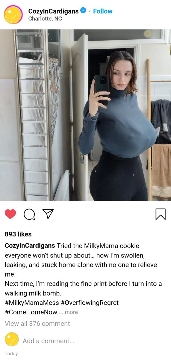 ilovegrowth69's tweet photo. MILKY MISTAKE
#Bloomverse #MilkyMamaTreats #SizeTwiter #breastexpansion https://t.co/wNuJ6OeWXJ
