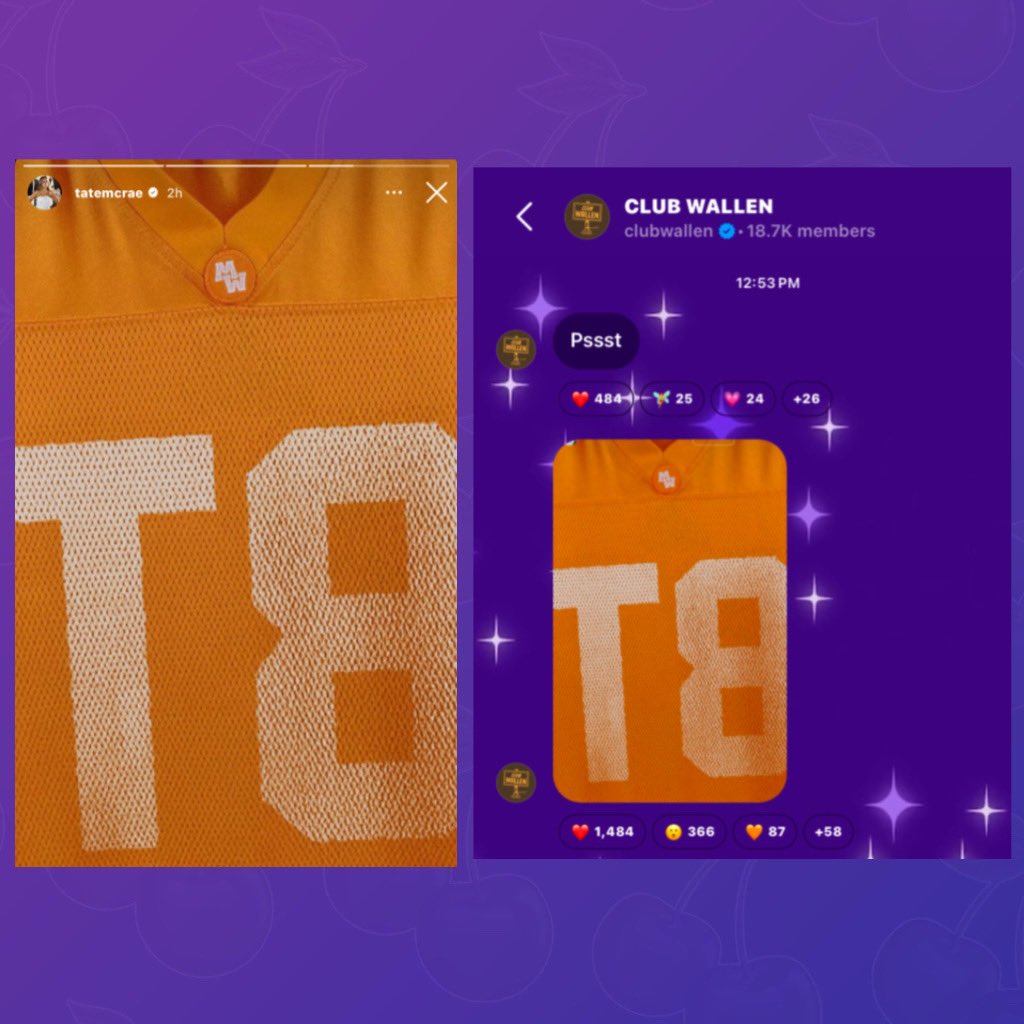 Morgan Wallen and Tate McRae seemingly tease a collab.