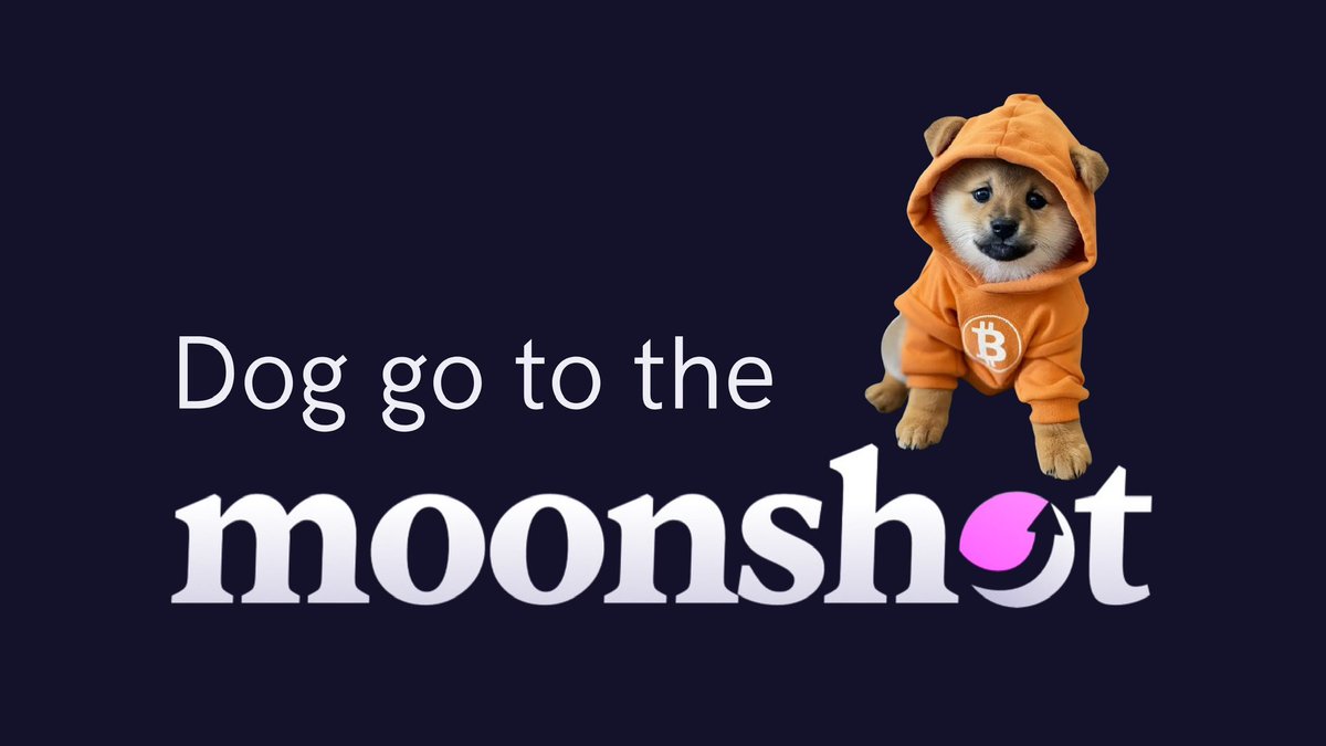 BREAKING: The #1 Bitcoin memecoin $DOG can now be traded on @moonshot